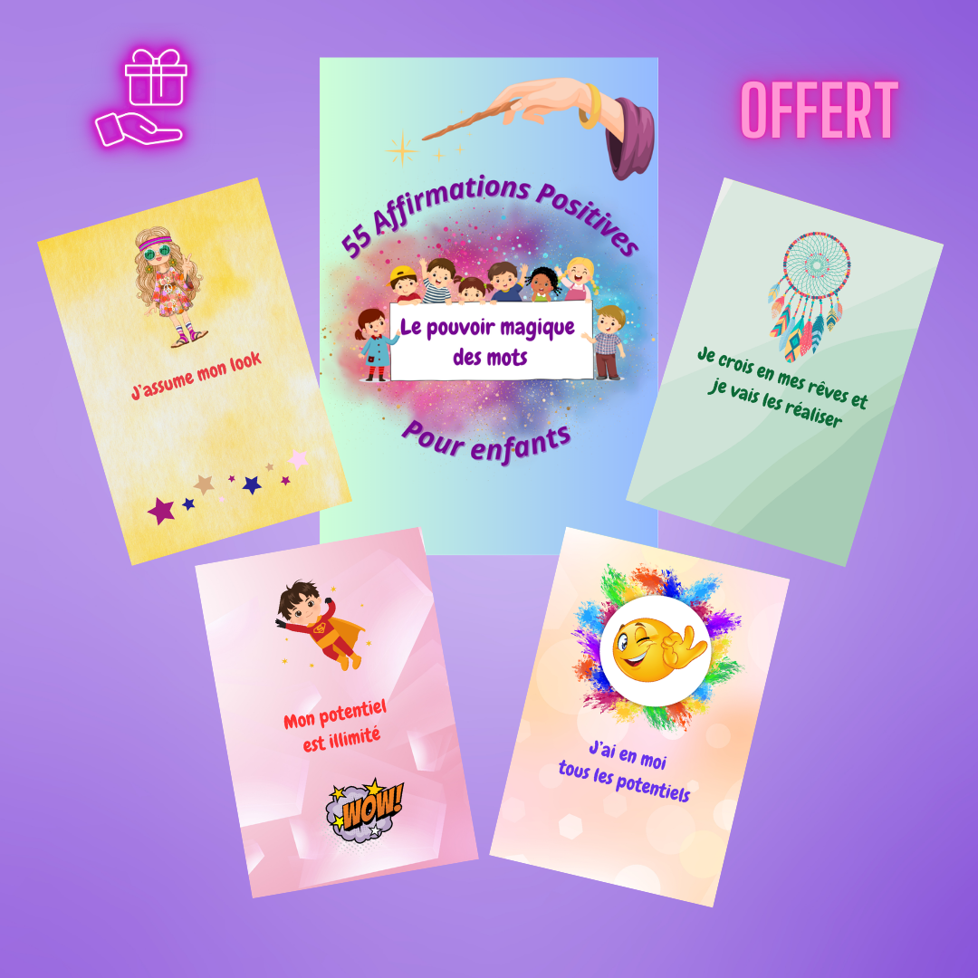 55 Cartes d'Affirmations Positives - GRATUITES